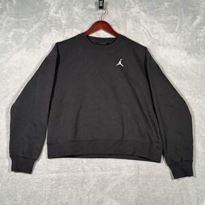 Jordan Sweatshirt Womens XS‎ Black Crewneck Pullover Jumpman Brooklyn Crew Nike